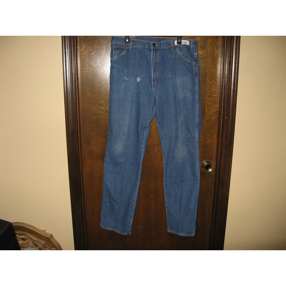 Mens Dickies Blue Denim Utility Work Jeans W4184J3 Size 38 x 34